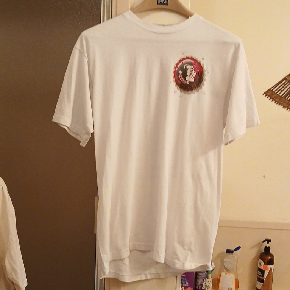 Florida STATE 1996 FOOTBALL,White Graphic‎ T-Shirt. MEN'S SZ.L.